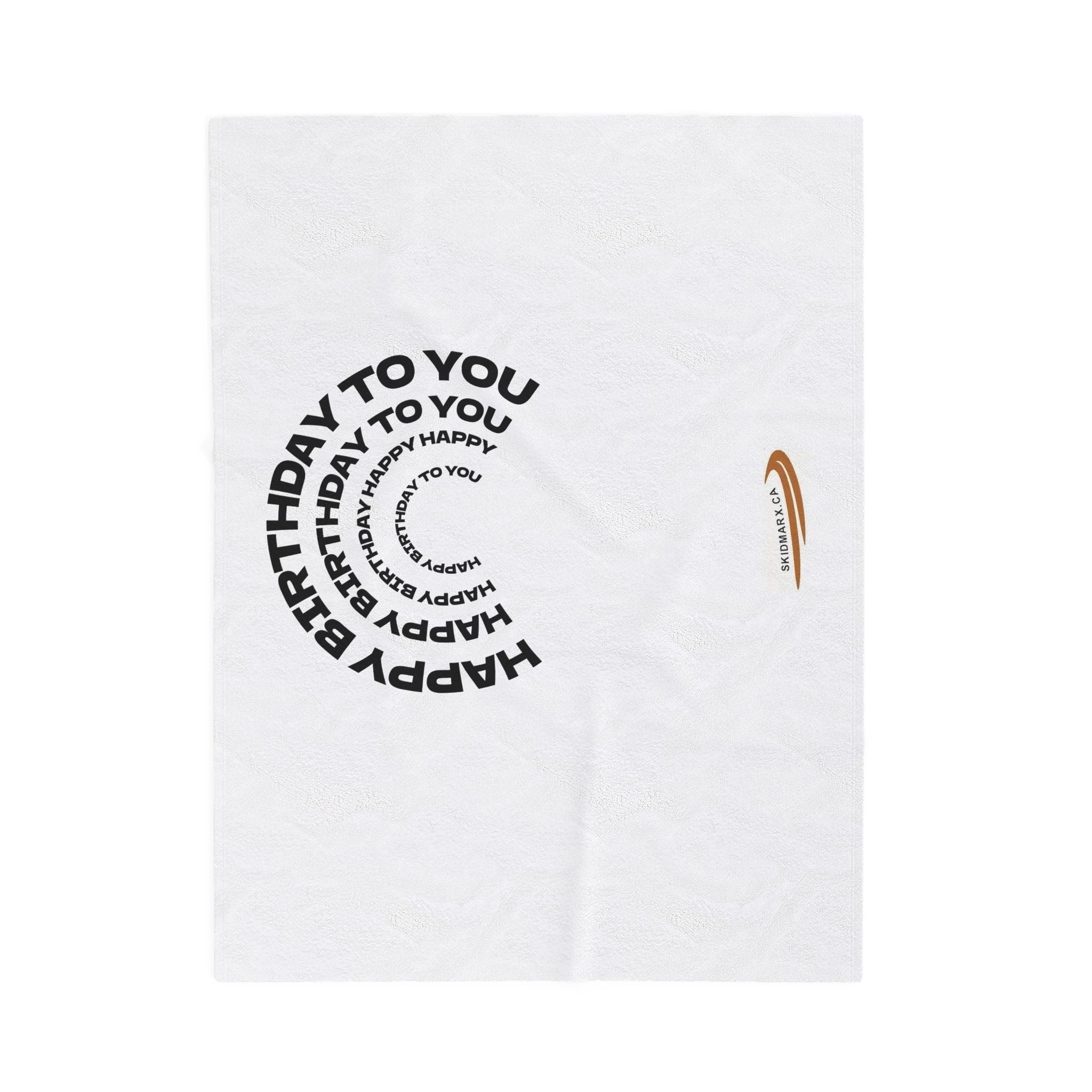 Cozy Birthday Velveteen Plush Blanket | Gifts for Her, Home Decor, Birthday Present, Bedtime Comfort, Celebration Essentials